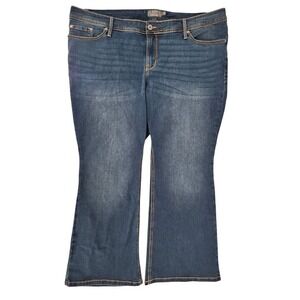 Torrid Womens 22 Short Luxe Slim Boot Jeans‎ Stretch Blue Mid Rise Denim